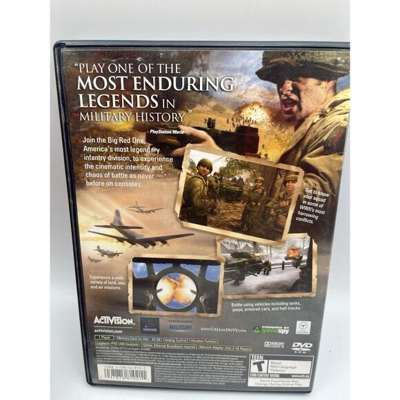 Call of Duty 2 Big Red One (PS2 PlayStation 2) Tested - Picture 2 of 6